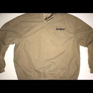 Tan, José Cuervo pullover sweater.